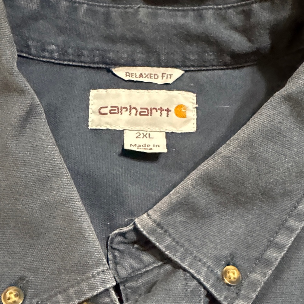Carhartt Button-Up Shirt - Dark Blue